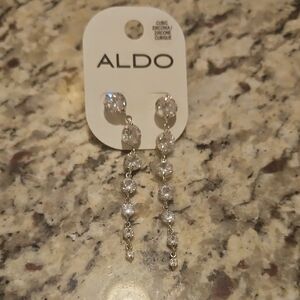 ALDO Shimmering Silver Dangle Earrings